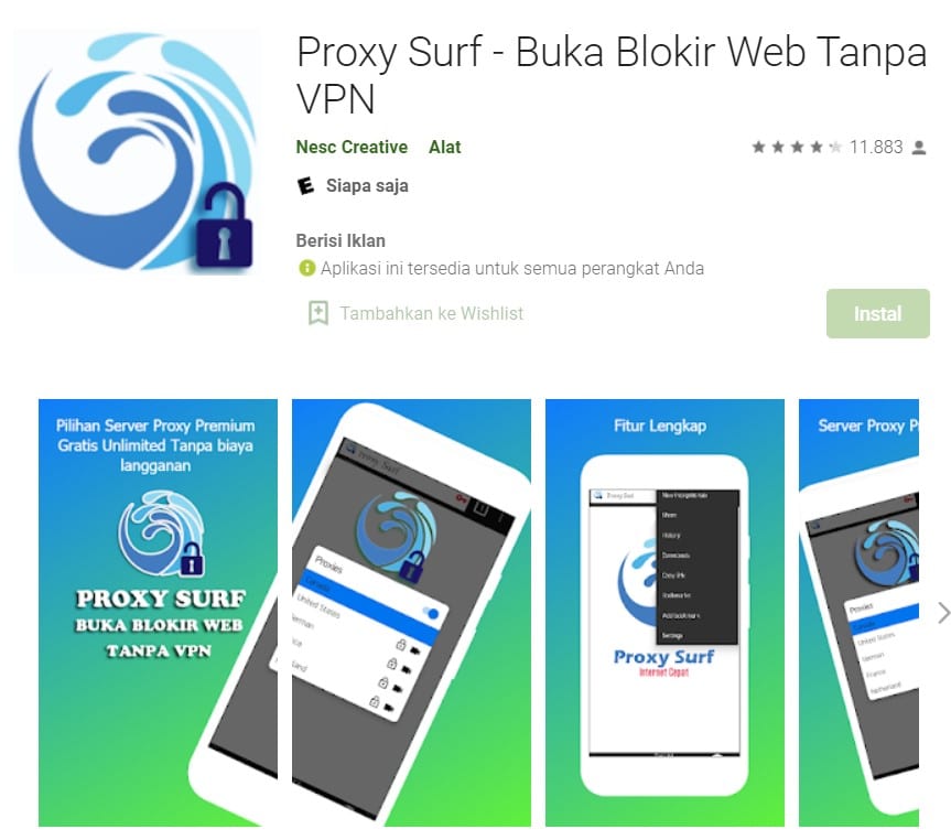 aplikasi Proxy Surf