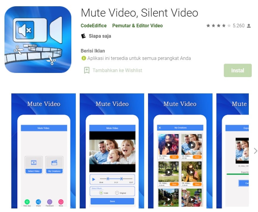 Mute Video, Silent Video