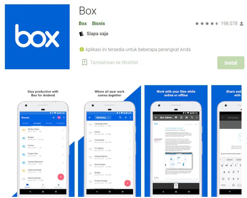aplikasi Box