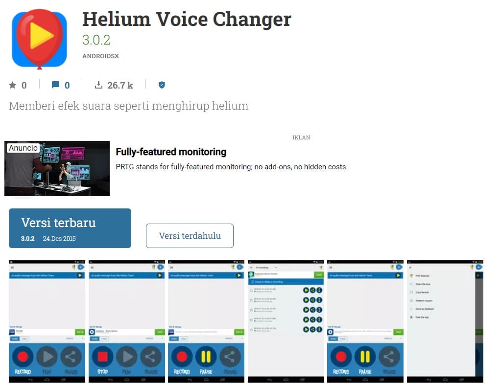 aplikasi Helium Voice Changer