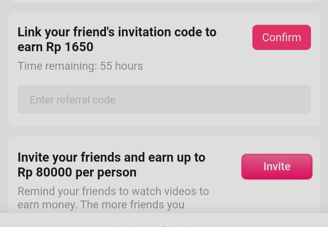 Sebarkan kode undanganmu ke teman-temanmu agar mereka download
