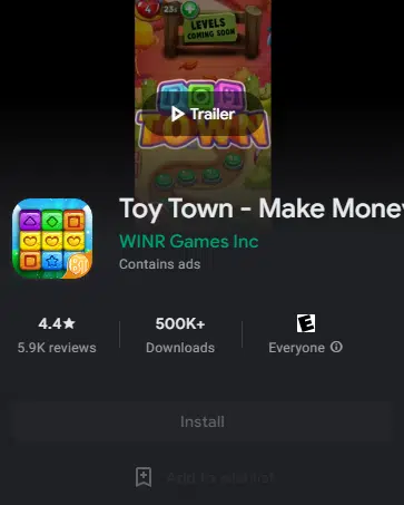 game toy town
